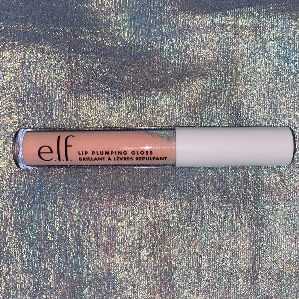 e.l.f. Lip Plumping Gloss in Pink Cosmo - Nude Peach Pink